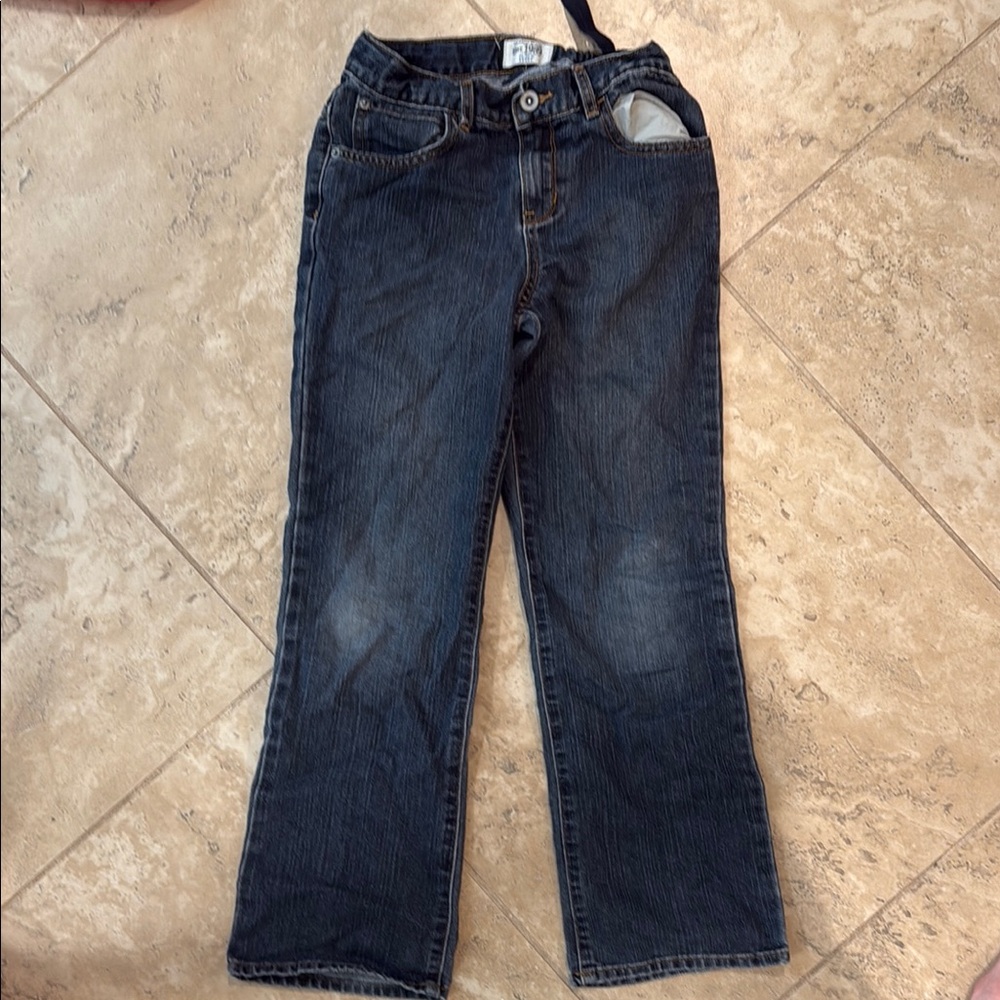 The children’s place Classic Blue bootcut Jeans with Contrast Stitching